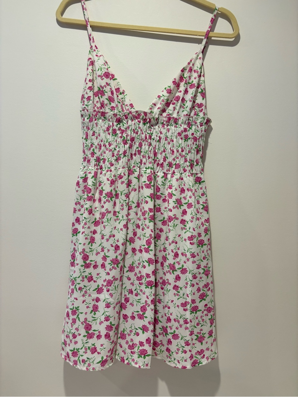 Princess Polly White Mini Dress with Pink Floral Print